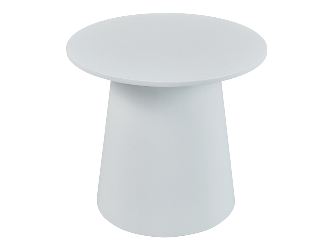 Mesa De Centro Nyd Redonda Mdf 40 X Ø44 Cm Branco [EN.CASA]