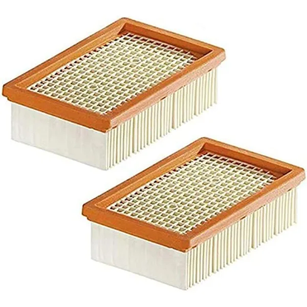 Kit com 2 Filtros de Reposição para Aspiradores Pó Kärcher Wd4, Wd5, Wd6, Mv4, Mv5 e Mv6, Filtro Plano Plissado, Ff BRILVIBERA
