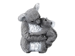 Mali brinquedo Modelo de Coala Mãe e filho Simulado Lifelike em Plástico para Crianças