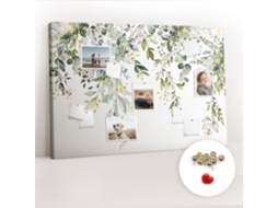 Quadro De Cortiça Com Impressão Natureza Em Flor Para O Escritório Espelharte (120x80 Cm)