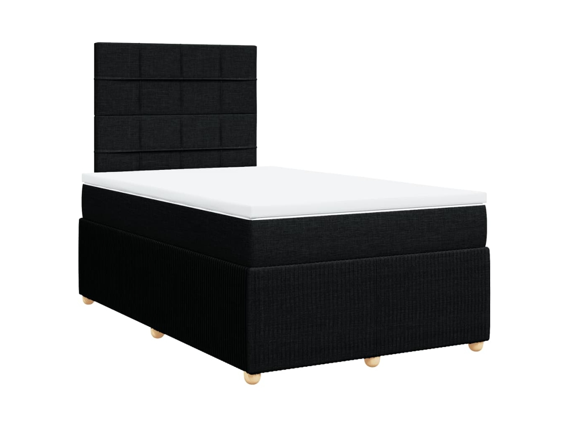 Box Spring Bed, Box Spring Beds Vidaxl Preto Tecido (120 X 200 Cm)