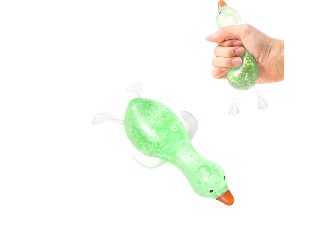 Brinquedo Infantil Squeeze Pato Verde da LAXISCREED Seguro e Atraente