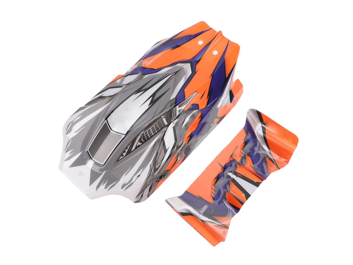 Mali capa de Carro Rc com Asa Aileron Plástica Shell de Reposição Peça de Reparo para Wltoys 124010