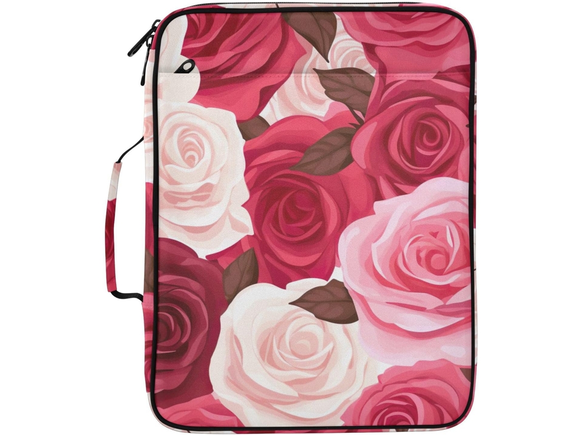 Pasta Sanfonada Red Rose Expansível, Organizador De Arquivos Com 3-argolas E 7-bolsos Escola, Escritório E Viagens