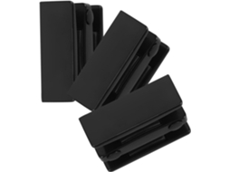 Homsfou 3-guias Inferiores De Plástico Preto Para Porta Chuveiro, Posicionamento Preciso E Compatibilidade, Pacote Com 3 Peças