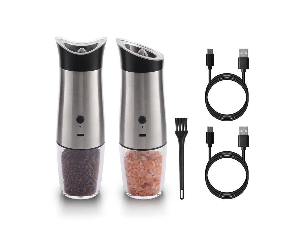 Moedor Elétrico de Sal e Pimenta: Automático Pimenta por Gravidade AQUAFORGE