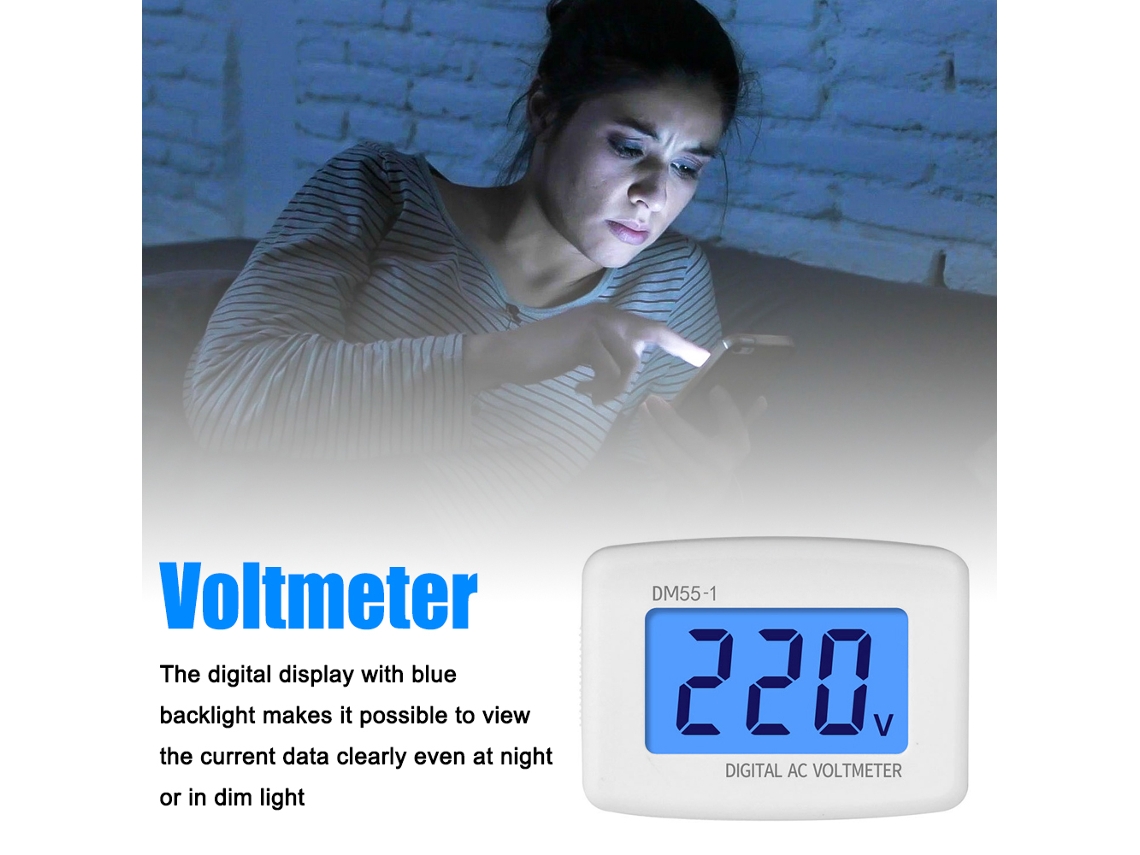 Voltímetro Digital LCD 80 300v S/MARCA