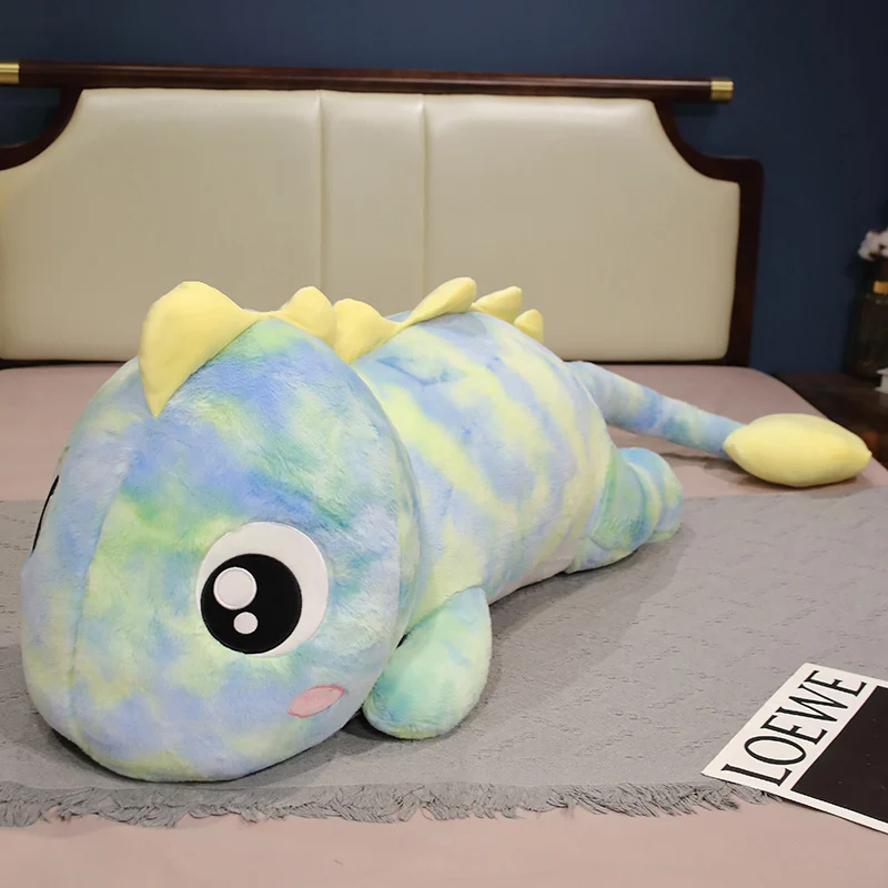 Dinossauro de Pelúcia Gigante e Fofo, Travesseiro/almofada Super Macia para Cama MDUG (verde 80cm)
