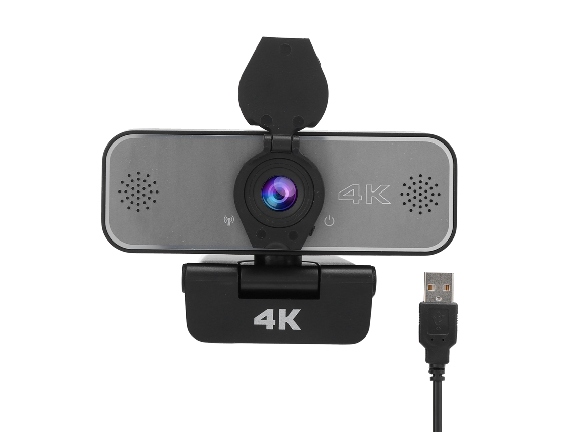 Câmera Web 4k Hd (com Microfone, Ângulo Amplo)