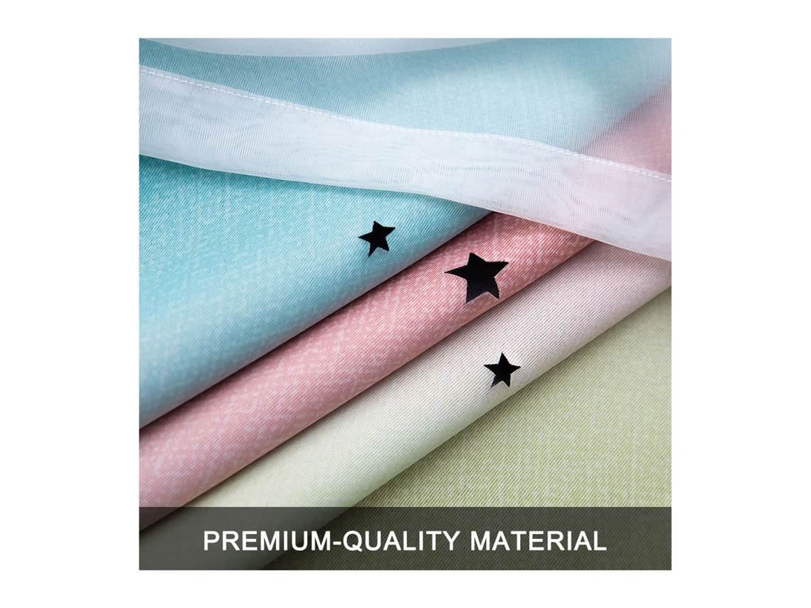 Cortinas Blackout Estrelas S/MARCA para Quarto de Menina