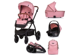 Prestige Carrinho De Bebé Trio Até 22 Kg Com Alcofa Rígida De Chipolino - Marshmallow