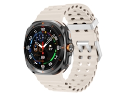 Pulseira Marine Para Samsung Galaxy Watch Ultra 2/1 47mm (2026/2025/2024), Silicone, Desportiva Starlight Hexinyigjly