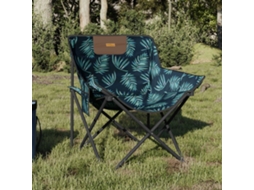 Vidaxl Cadeiras De Campismo Com Bolso Dobráveis 2 Pcs Estampa Folhas