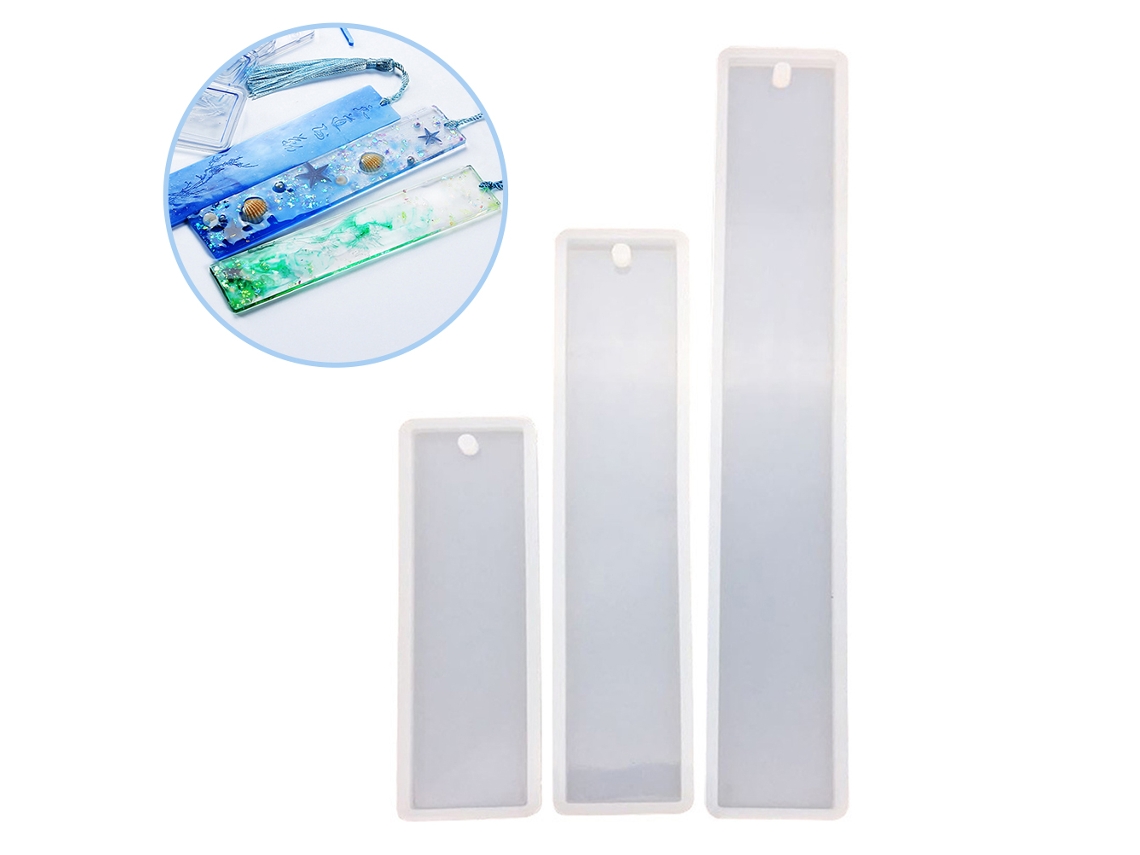 Mold De Epóxi Cristal Silicone Para Marcadores De Livro