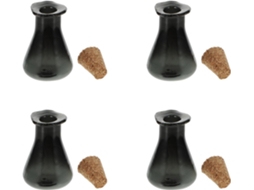 Miniaturas Garrafas Vidro Rolhas Cortiça Fáceis Transportar Pendurar Escritório Carro Conjunto 8 Decorativas GOKOCO