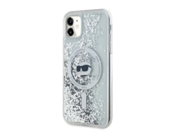 Capa para iPhone 11 KARL LAGERFELD Pele Sintética Rígida Transparente