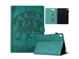 Capa de couro para tablet com estampa de gato Webake