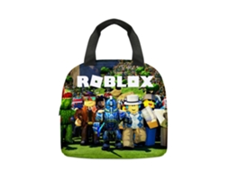 Lancheira Roblox para Estudantes, Poliéster com 3 Estampas Aquaforge