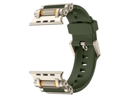 Bracelete universal para Apple Watch 42/44/45/49mm XIAOMOYU verde Titânio