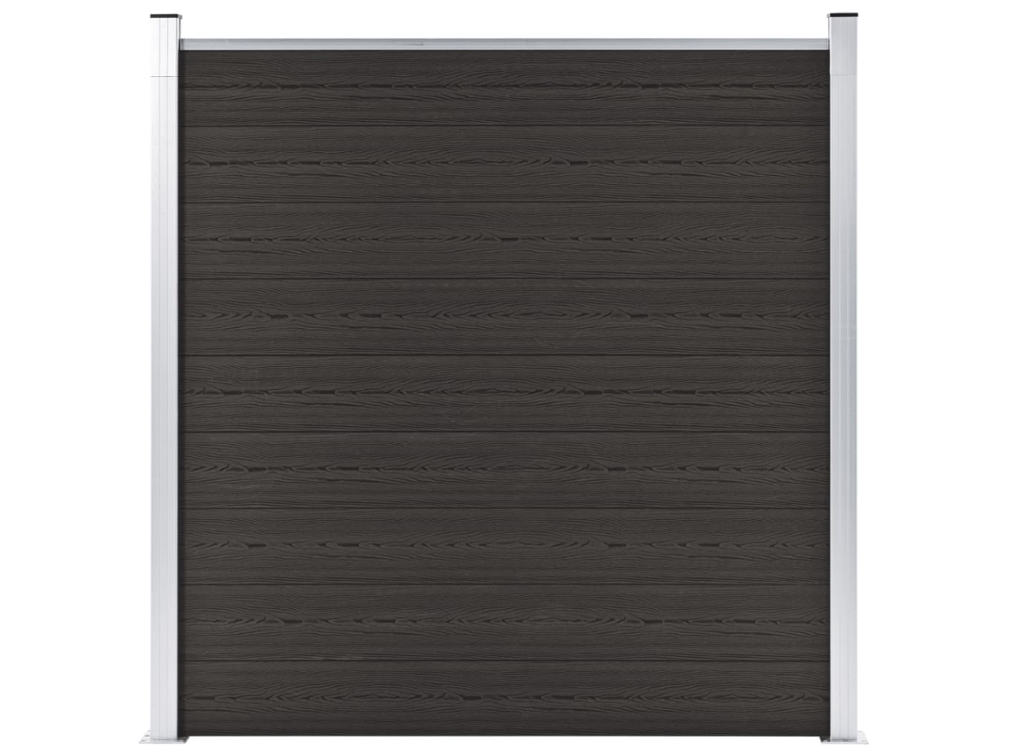 Fence Panel, Fence Panels Vidaxl Preto Wpc (n/a)
