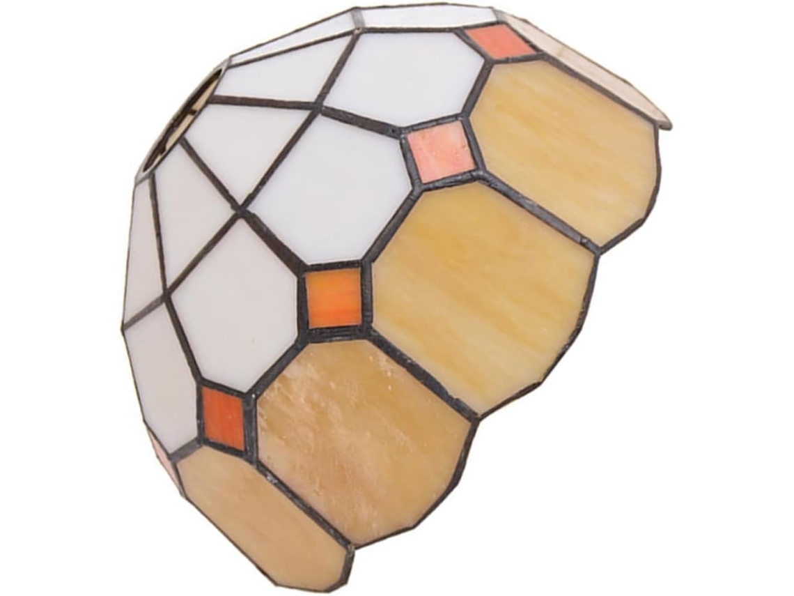 1 Peça De Cúpula De Vidro Amarelo Retrô Para Luminárias, Estilo Europeu.