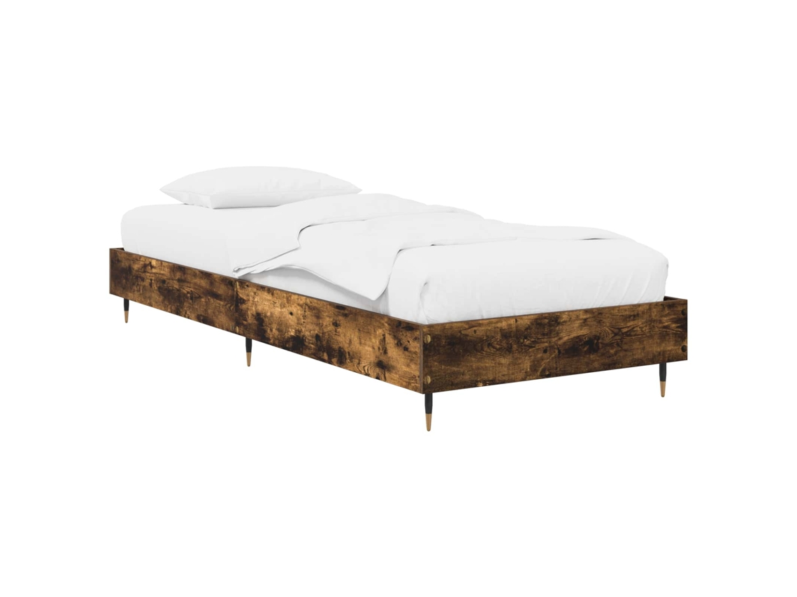 Vidaxl Estrutura da Cama Carvalho Fumado 80 X 200 Cm