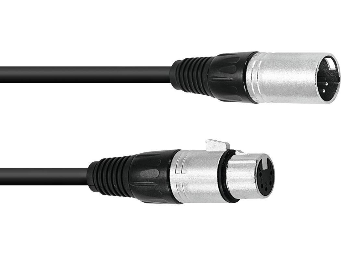 Cabo XLR OMNITRONIC 5pin 3m bk