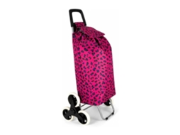 Carro De La Compra Plegable Para Subir Escaleras, Carrito Del Mercado 6 Ruedas, Bolsa Impermeable De 44l Litros (estampado 4)