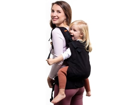 Mochila porta-bebês para crianças maiores BECO Toddler Assento extra largo, ergonômico, de 9 a 27Kg, para uso frontal ou traseiro, Metro Black