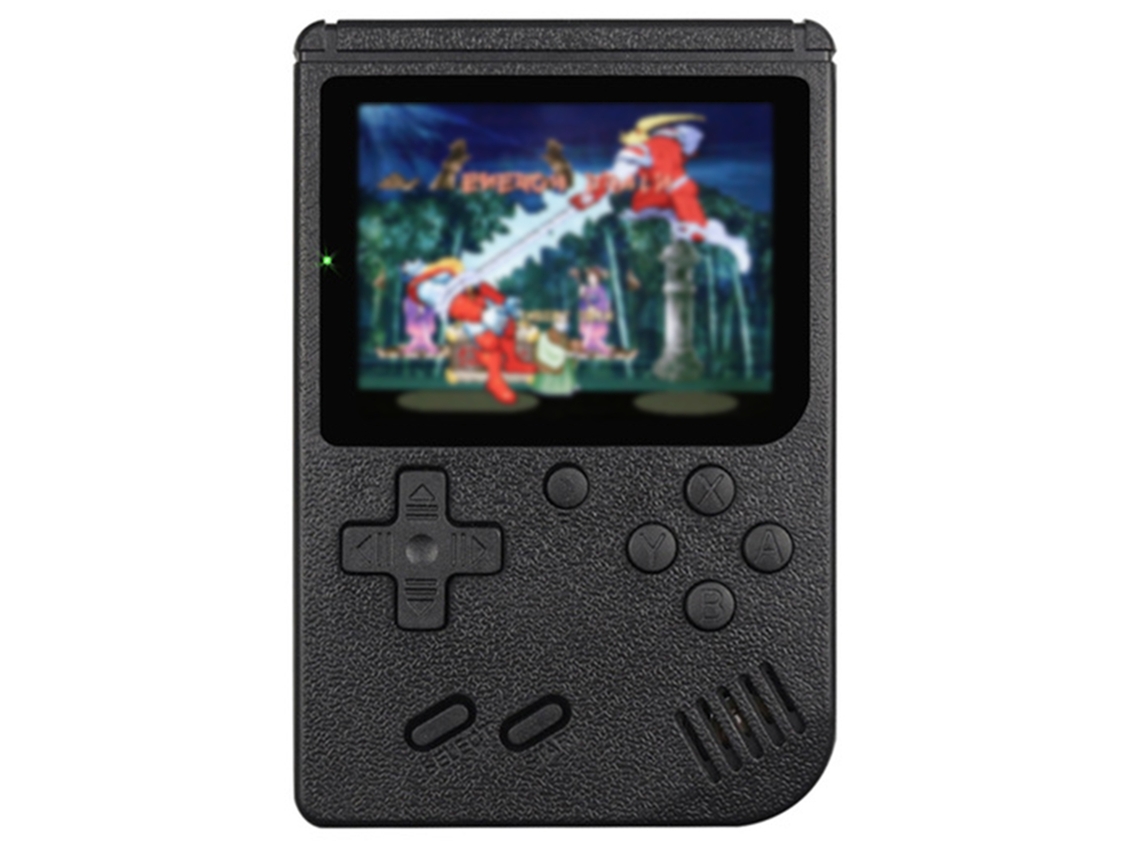 Console de jogos portátil retrô clássico Slowmoose 400/500/800 em 1 com tela de 3 polegadas e preto