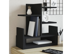 Vidaxl Organizador De Secretária 49x20x52,5 Cm Derivados Madeira Preto