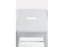 Pack 6 Bancos Torix Baixos 65 Cm - Branco
