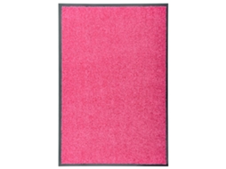 Vidaxl Tapete De Porta Lavável 60x90 Cm Rosa