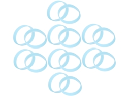 Angooily 40 Pulseiras de Silicone para Casa e Mulheres, com Luz Noturna, em Prova de Água, Ideal para Eventos e