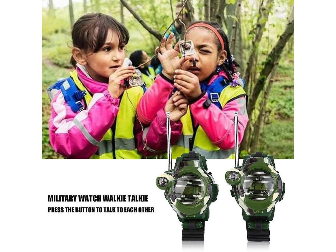 Par De Rádios 7 Em 1 Lcd De 0,8 Com Relógios De 50 A 150 M E Walkie Talkie Brilvibera