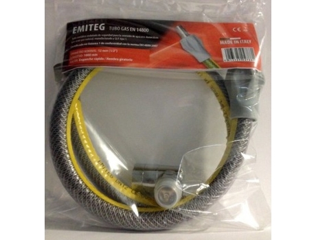 Mangueira de Gás Natural 1.0M Metálica com Válvula VACUFLEX