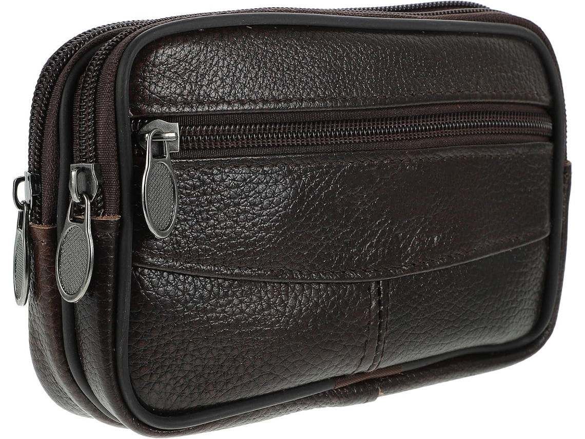 Bolsa De Cinto Em Couro Pu Para Celular, Bolsa Masculina