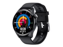 Relógio Inteligente À Prova D'água Com Tela Colorida Ips De 1,35 Polegadas E Monitoramento Do Sono (pulseira De Silicone Preta)