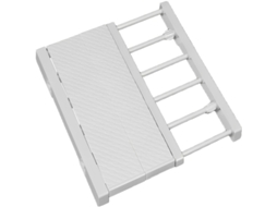 Divisor De Prateleira Ajustável - Organizador De Armário - Organizador De Cozinha - Branco - 24 Cm × 23-30 Cm