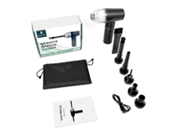 Aspirador e limpador de ar comprimido Meco Eleverde Me-cr1, potente com 3 velocidades para limpeza de teclados (90.000 RPM/12.000 Pa).