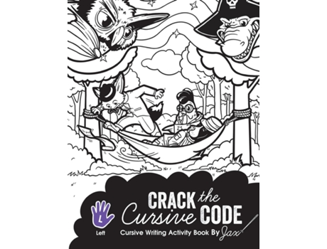 Livro Crack the Cursive Code Left-Handed Cursive Writing Activity Book de Jacqueline Mantikoski (Inglês)