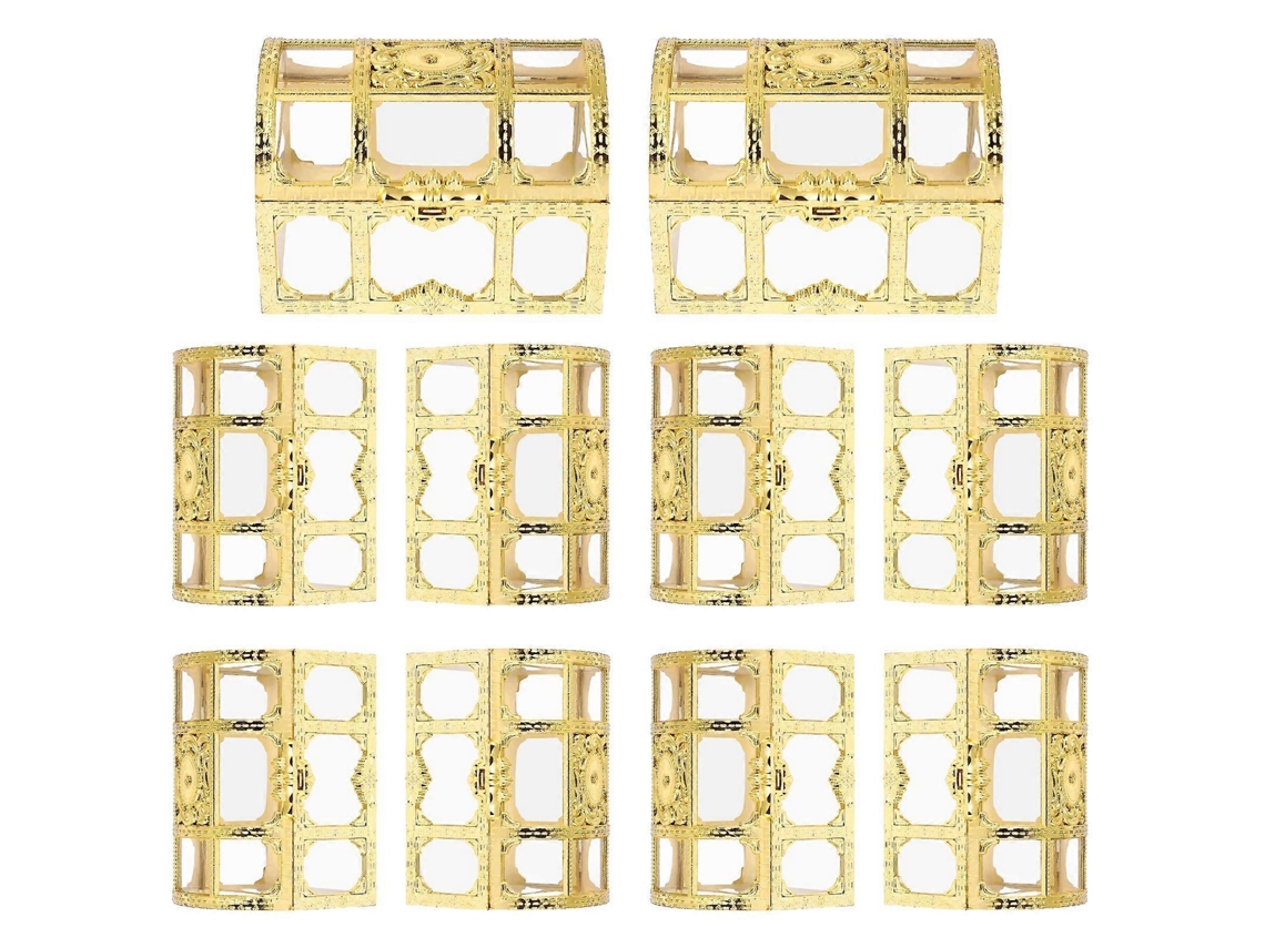 Conjunto De 10 Caixas Plásticas Vazadas Para Doces, Presentes De Casamento, Lembrancinhas De Festa E Biscoitos. Hengjian