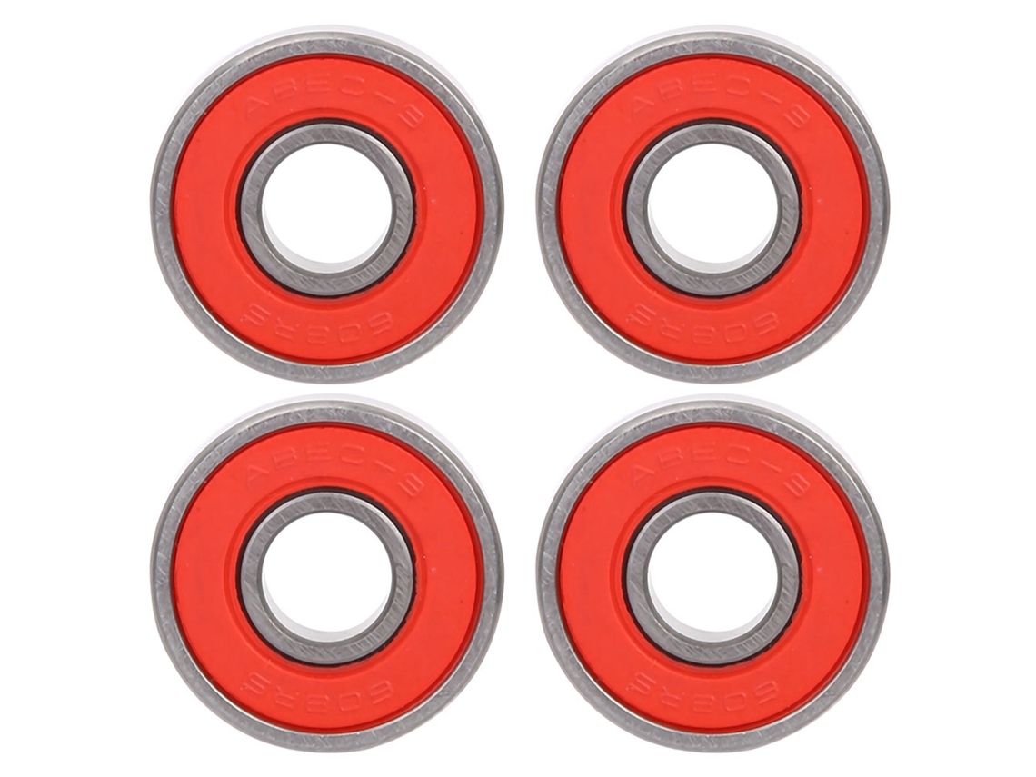 8 Rolamentos de Bola 608 S/MARCA, para Patinete, Kit, Vermelho, 9