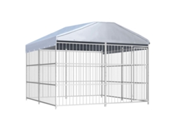Vidaxl Canil De Exterior Com Telhado 300x300x200 Cm