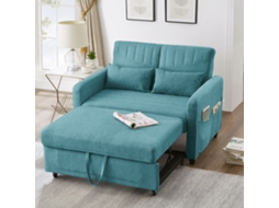 Sofá-cama 2 Lugares Dobrável Extensível Com Encosto Ajustável Em 3 Posições