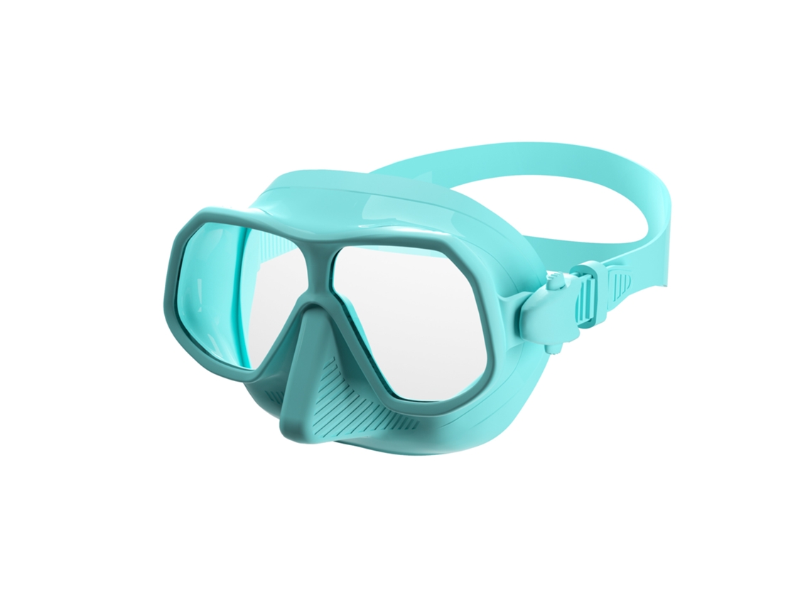 Máscara Mergulho Ajustável Anti-Embaciada Czhhmart, Lentes de Vidro Temperado de Alta Definição. Verde