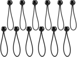 Conjunto De 12 Cordas Elásticas Para Barracas E Caravanas, Com Bolas Duráveis, Feitas De Nylon E Plástico, Leves E
