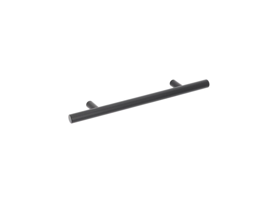 Puxador para Móveis em Aço Inoxidável com 128 mm de distância central e acabamento Preto Mate, conjunto de 6 HARDWAREXCHANGE