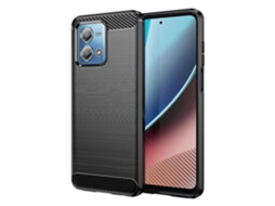 Capa De Celular Motorola Moto G Stylus 2023 4g Em Tpu Com Textura Escovada De Fibra De Carbono.