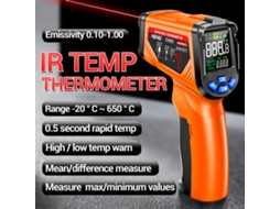 Termômetro Infravermelho Sem Contato Th05 Laser 20 a 650℃ para Industrial | S/MARCA